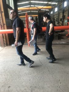 Usine de visite de client